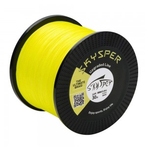 Pletená šňůra SUPER SKYSPER 1000 m žlutá