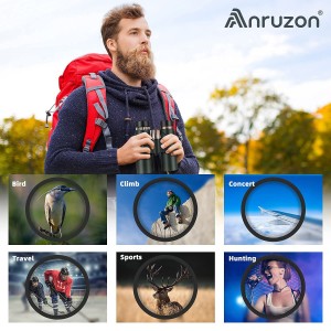 Binokulární dalekohled Anruzon 12 x 42 FMC BAK4 HD a adaptér na smartphon