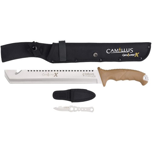 Mačeta Camillus Carnivore X 45 cm včetně nože a pouzdra
