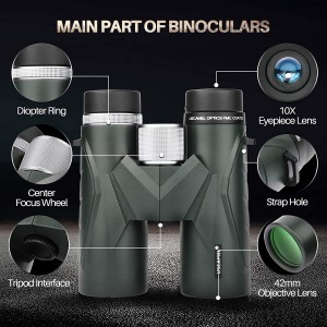 Binokulární dalekohled Uscanel 10 x 42 FMC BAK4 Ultra HD