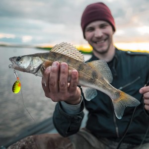 Sada třpytek 10 kusů na štiky, candáty a pstruhy + krabička