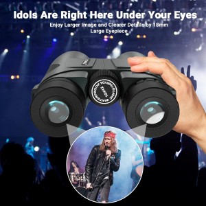 Dalekohled Uscamel 10 x 42, vodotěsné kovové tělo, optika se zeleným filmem, vysoké binokuláry, zelené pouzdro, vítěz testu