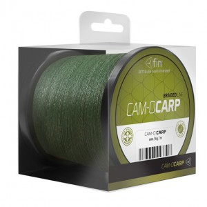 Pletená šňůra CAM-O Carp 200 m, tmavě zelená