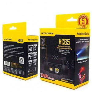 Čelová svítilna Nitecore HC65, 1000 lm, 18650 s kapacitou 3400mAh