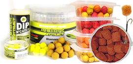 Boilies, pelety, dipy