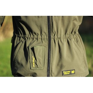 Bunda Tactic Carp Softshell olive green with drill-bag