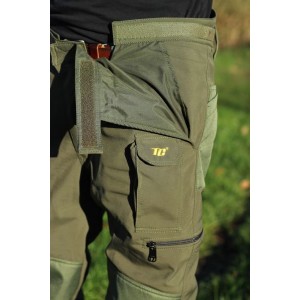 Kalhoty rybářské Tactic Carp Softshell olive green